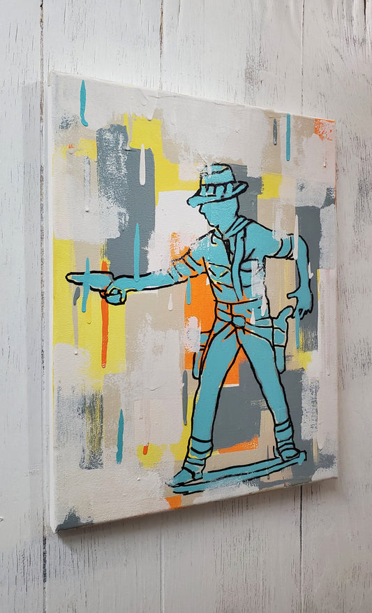 Western Cowboy painting