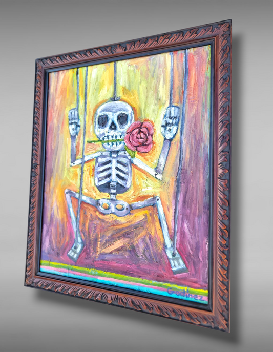 Calaverita oil painting