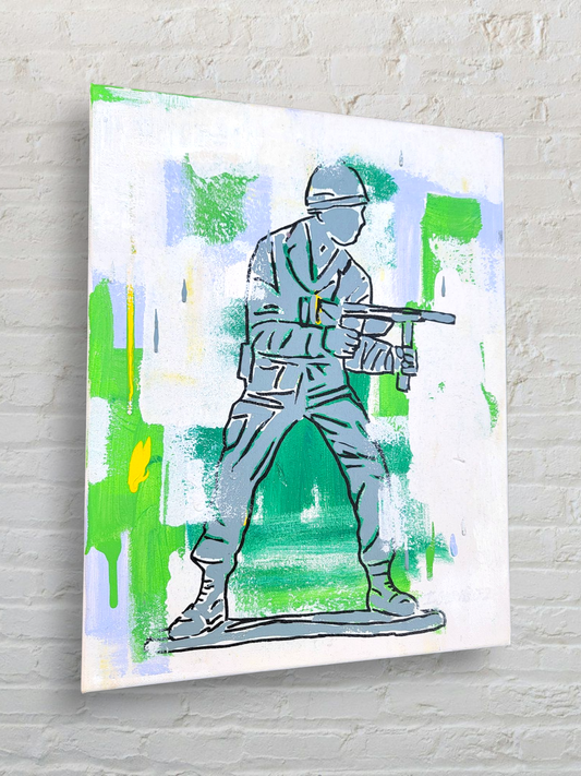Toy soldier painting