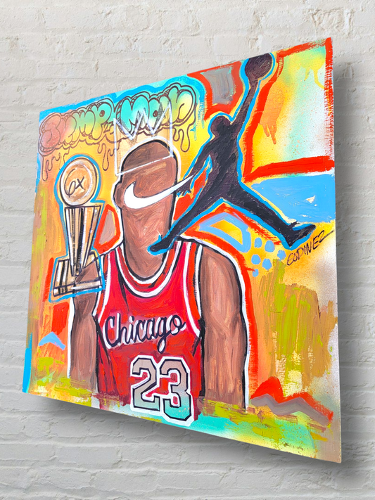 Michael Jordan Jump Man Painting