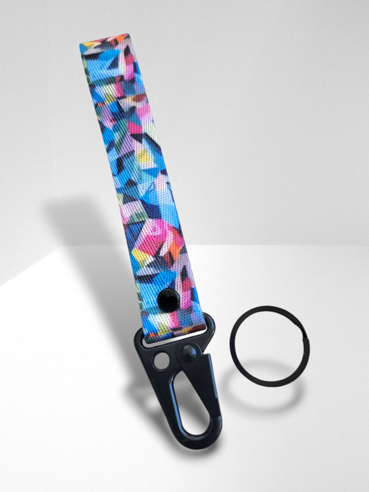 Abstract art wrist lanyard