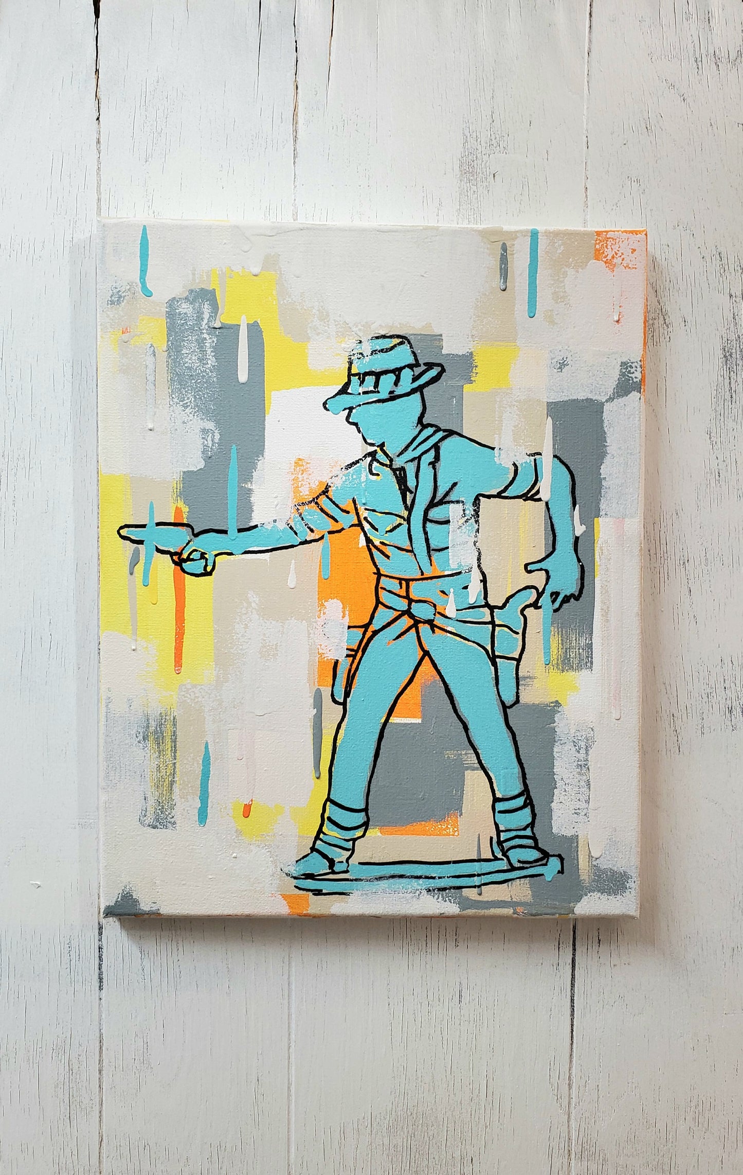 Western Cowboy painting