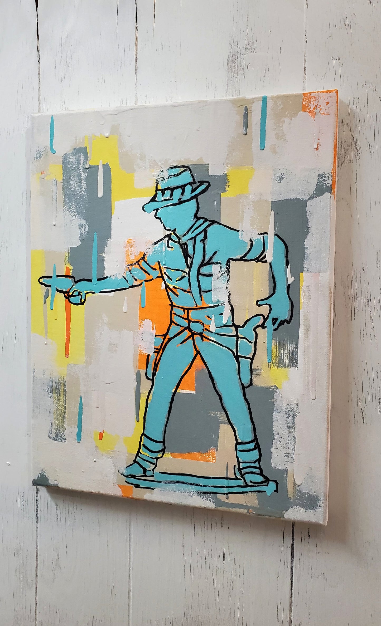 Western Cowboy painting