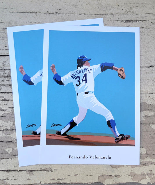 Fernando Valenzuela art print