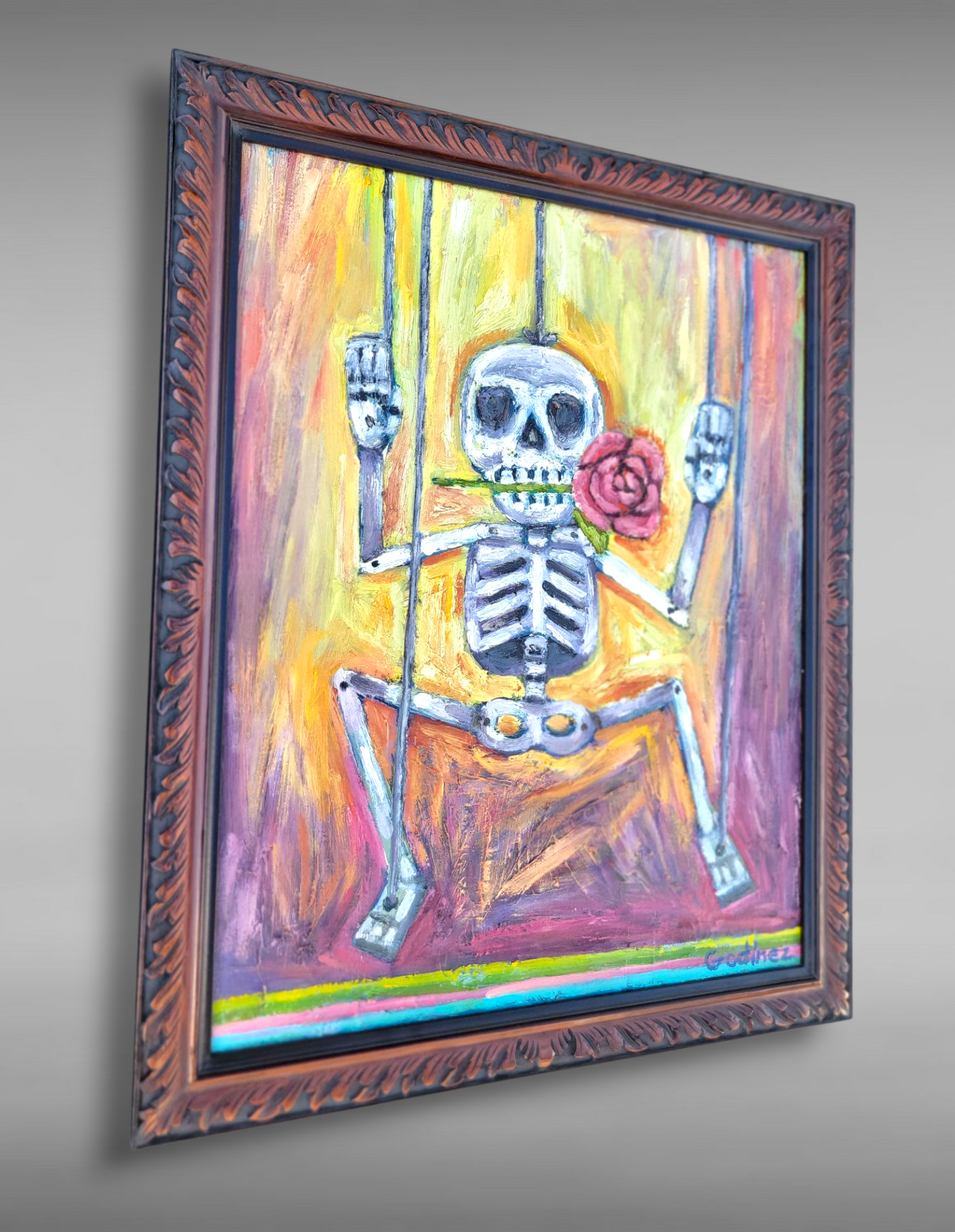Calaverita oil painting
