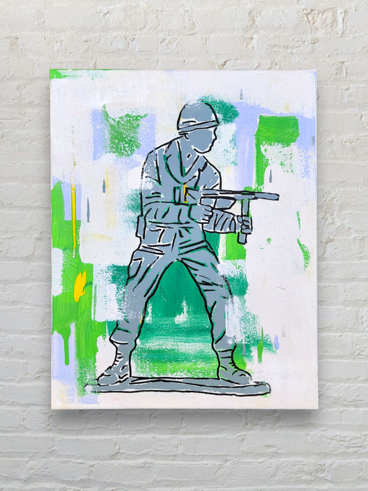 Toy soldier painting