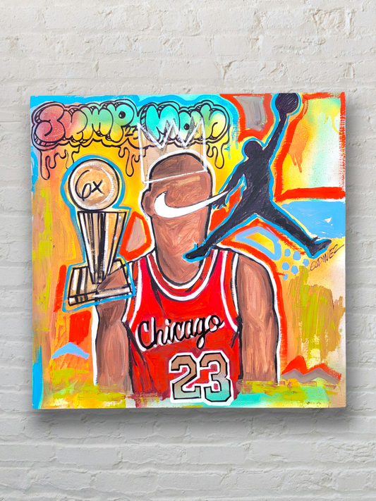 Michael Jordan Jump Man Painting