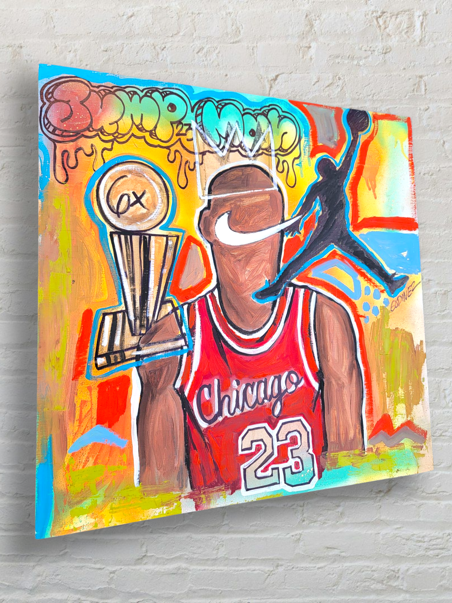 Michael Jordan Jump Man Painting
