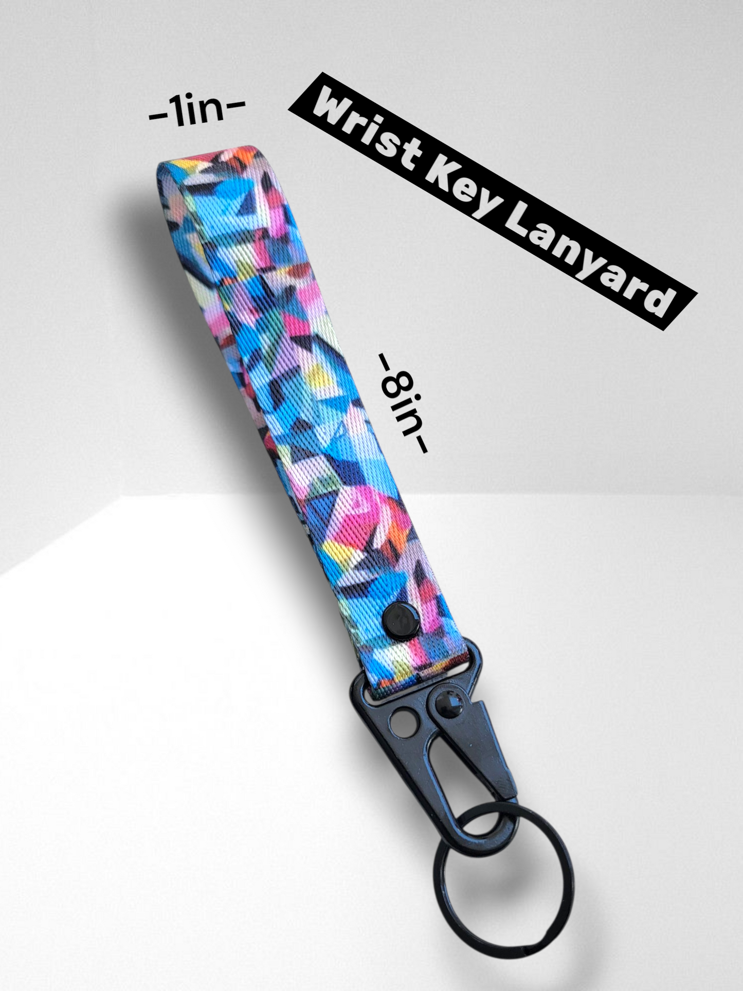 Abstract art wrist lanyard