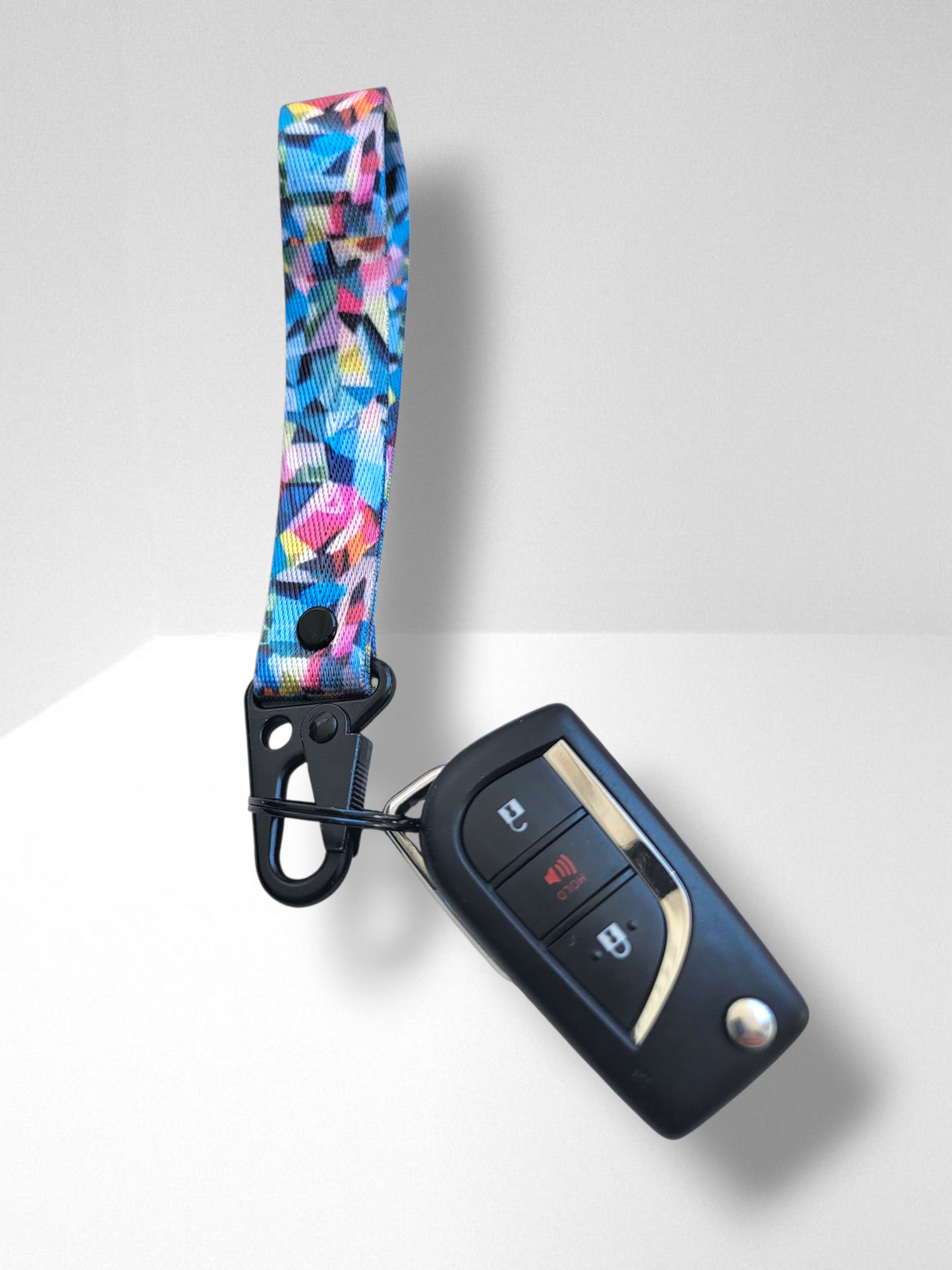 Abstract art wrist lanyard